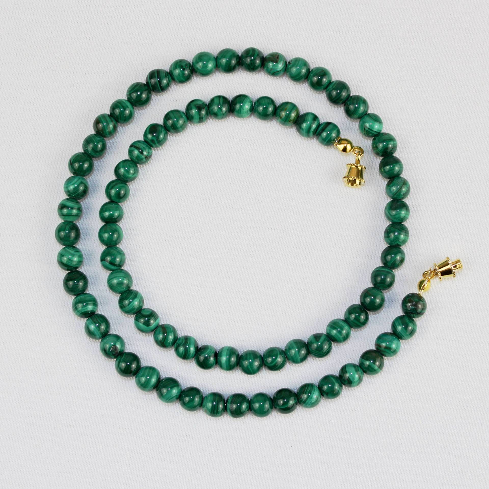 6 Mm Malachit-Halskette 16 " 6 Mm Malachit-Halskette 16 " von MapenziGems