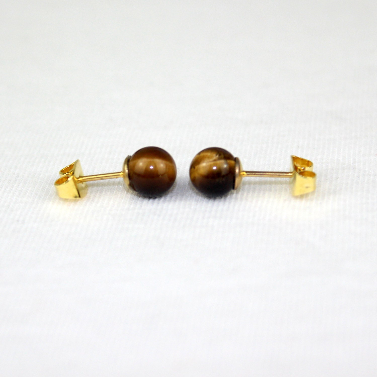 6 Mm Tigerauge Kugel Ohrstecker 6Mm Braun Ohrringe Mapenzigems 6 Mm Tigerauge Kugel Ohrstecker 6Mm Braun Ohrringe Mapenzigems von MapenziGems