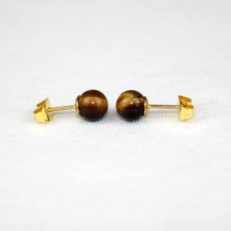 6 Mm Tigerauge Kugel Ohrstecker 6Mm Braun Ohrringe Mapenzigems 6 Mm Tigerauge Kugel Ohrstecker 6Mm Braun Ohrringe Mapenzigems von MapenziGems
