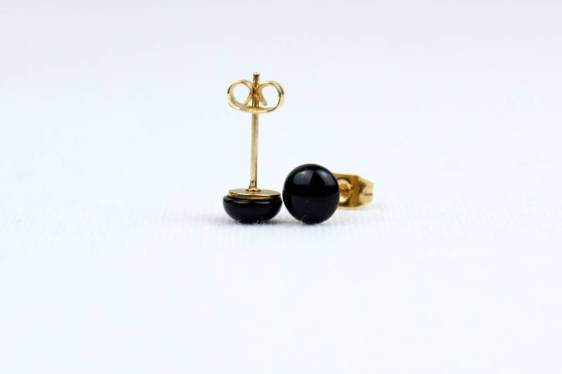 6Mm Schwarz Onyx Ohrstecker 6 Mm Cabochon Mapenzigems 6Mm Schwarz Onyx Ohrstecker 6 Mm Cabochon Mapenzigems von MapenziGems