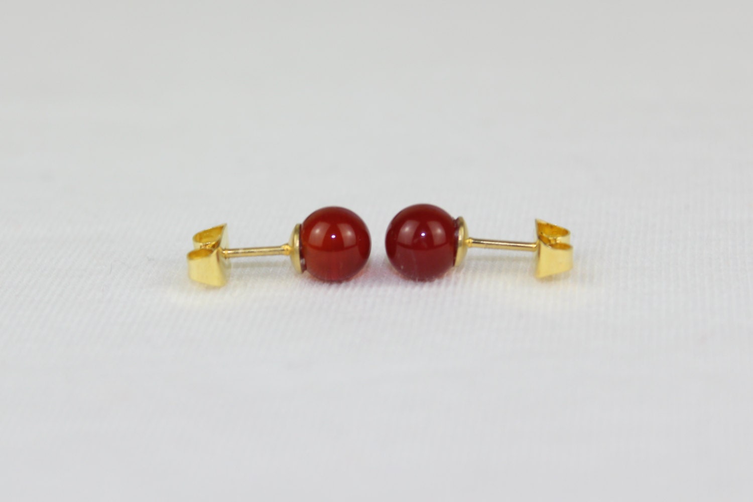 6mm Karneol Ohrstecker Ohrringe Kugel Mapenzigems 6mm Karneol Ohrstecker Ohrringe Kugel Mapenzigems von MapenziGems