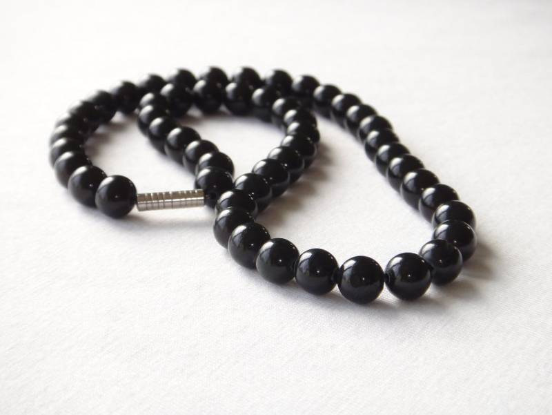 8 Mm Echte Schwarze Onyx Halskette Verschiedene Längenoptionen. Abendgarderobe Halskette. Mapenzigems 8 Mm Echte Schwarze Onyx Halskette Verschiedene Längenoptionen. Abendgarderobe Halskette. Mapenzigems von MapenziGems