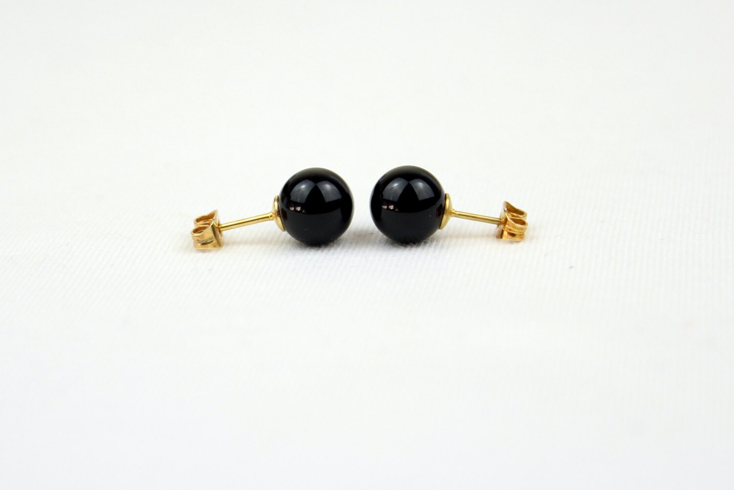 8Mm Schwarz Onyx Ohrstecker 8 Mm Runde Kugel Mapenzigems 8Mm Schwarz Onyx Ohrstecker 8 Mm Runde Kugel Mapenzigems von MapenziGems