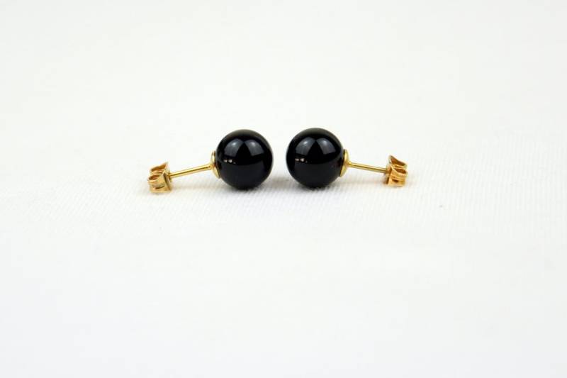 8Mm Schwarz Onyx Ohrstecker 8 Mm Runde Kugel Mapenzigems 8Mm Schwarz Onyx Ohrstecker 8 Mm Runde Kugel Mapenzigems von MapenziGems