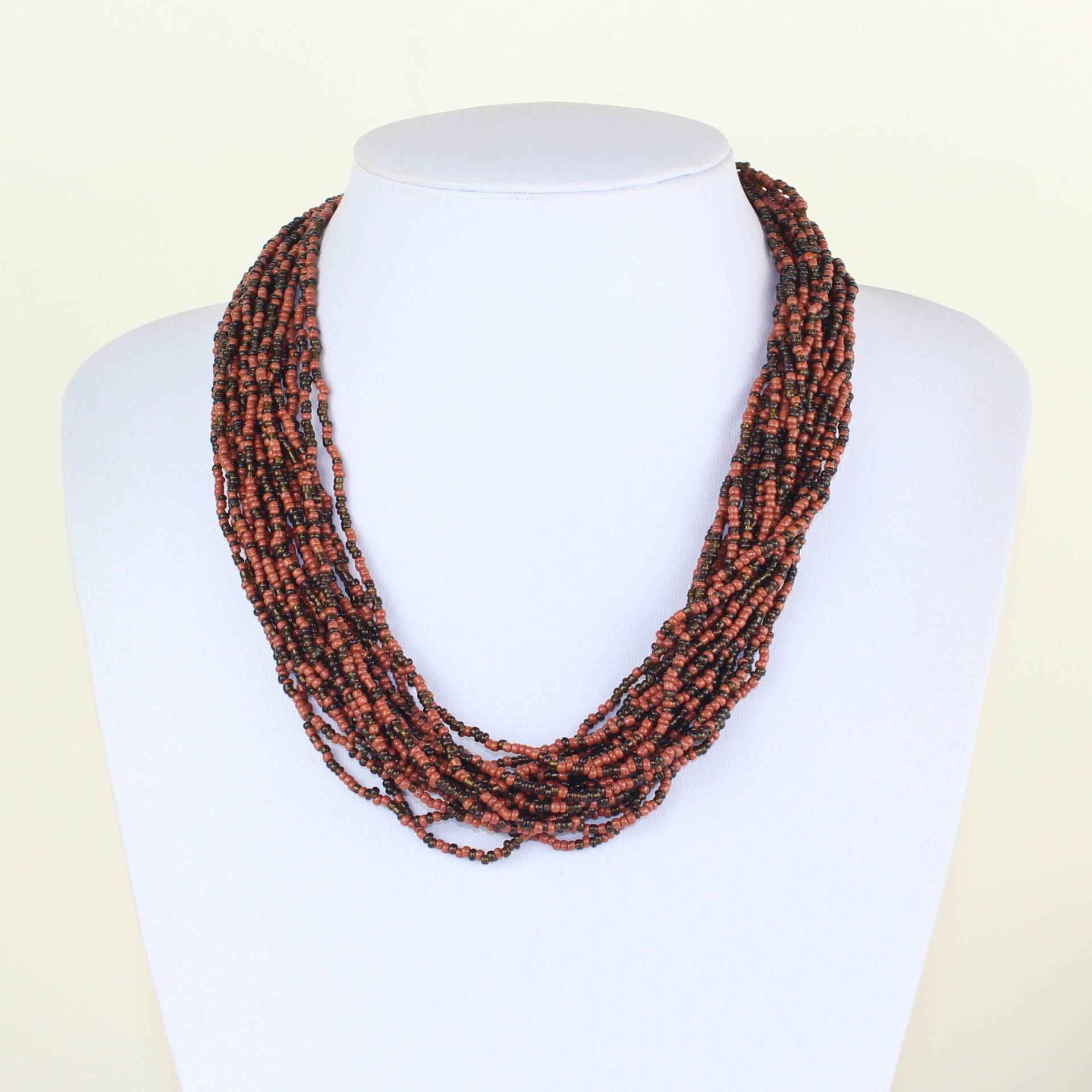 Braune Halskette Multi Farbe Multi-strang Kette Funky Masai Perlen Maasai Meer Perlen. Mapenzigems Mb05 Braune Halskette Multi Farbe Multi-strang Kette Funky Masai Perlen Maasai Meer Perlen. Mapenzigems Mb05 von MapenziGems