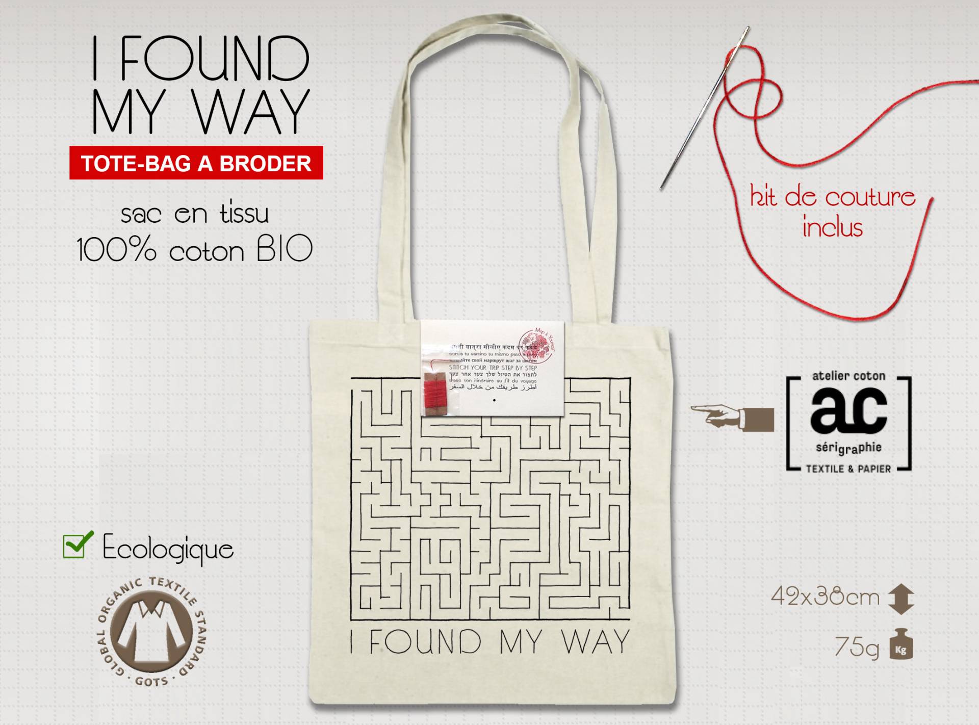 Labyrinth Zum Sticken von MapitYourself