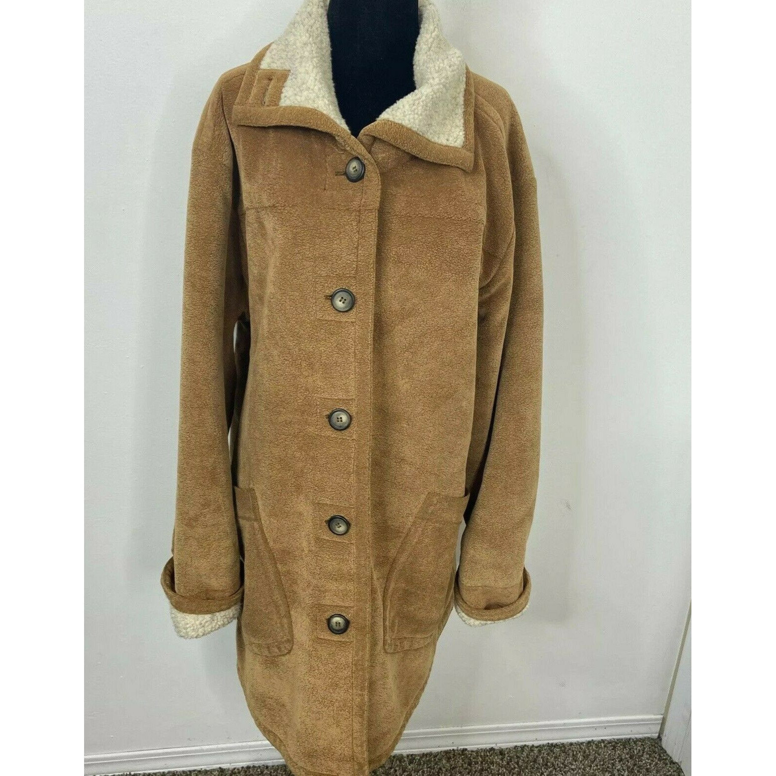 Vintage Sandwich Frau L Handtuch Fleece Kuschel Mantel Rancher Western Frottee Tuch von MapleNookStoreUS