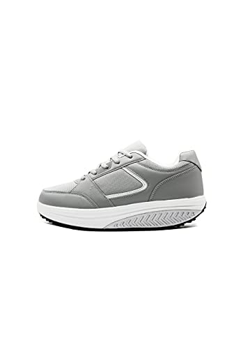 Mapleaf Herren Damen Rocker Bottom Schuhe Orthopädisch Sneakers Plateau Turnschuhe Jogging Running Trekking Fitness Laufschuhe Sommer Gymnastikschuhe Walkingschuhe Sportschuhe Grau Größe 40 Mapleaf Herren Damen Rocker Bottom Schuhe Orthopädisch Sneakers Plateau Turnschuhe Jogging Running Trekking Fitness Laufschuhe Sommer Gymnastikschuhe Walkingschuhe Sportschuhe Grau Größe 40 von Mapleaf