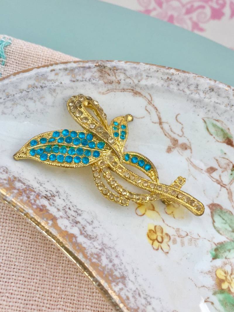 Vintage Brosche, Mid Century Pin, Vintage-Kostüm Schmuck von Mapleclovervintage