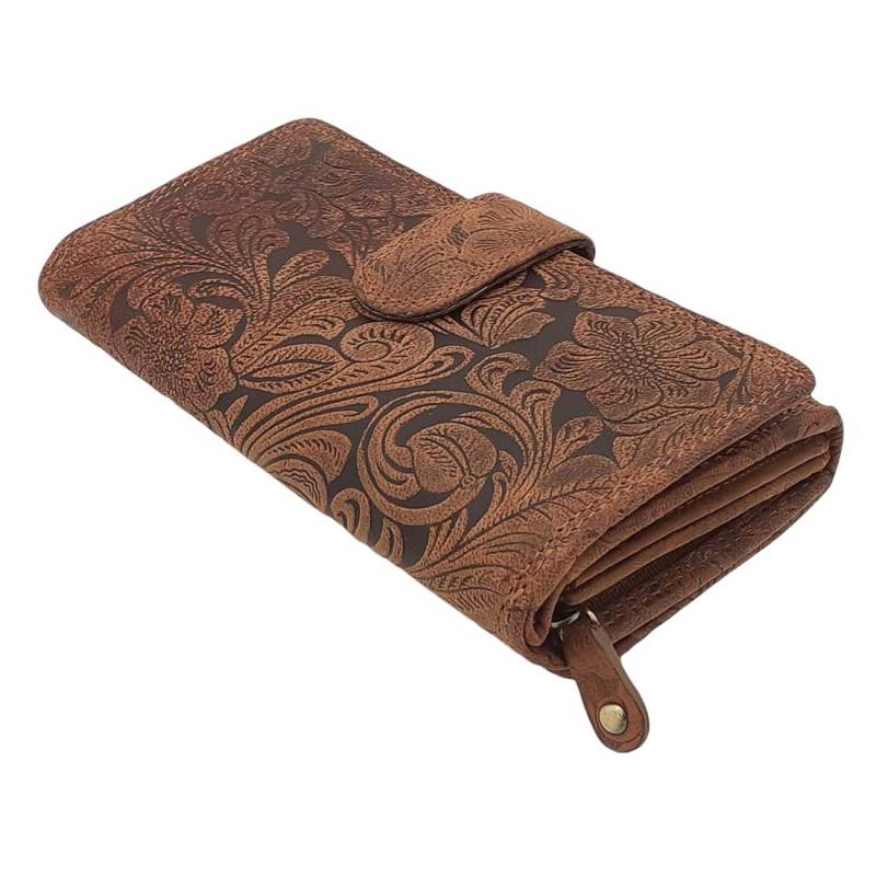 Damen Portemonnaie Und Geldbörsen Oder Geldbeutel Aus Echt Büffelleder Kompakt Mit Besonderes Vielen Kreditkartenfächer von MarBelloShop