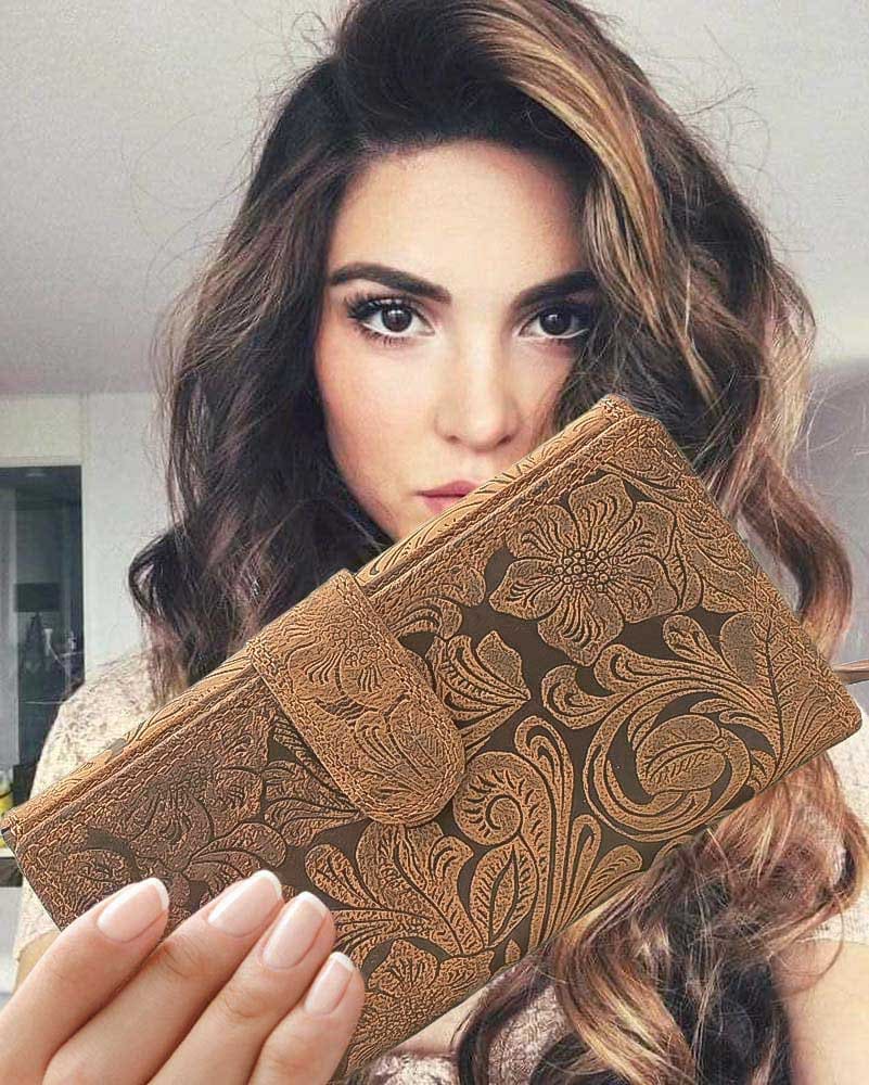 Damen Portemonnaie Und Geldbörsen Oder Geldbeutel Aus Echt Büffelleder Kompakt Mit Besonderes Vielen Kreditkartenfächer von MarBelloShop