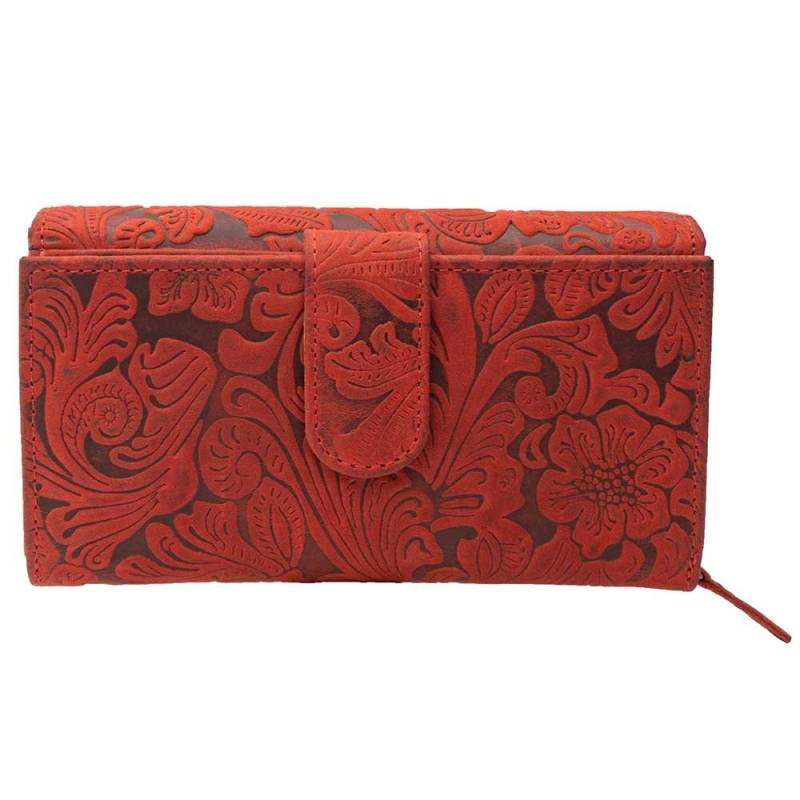 Damen Portemonnaies Und Geldbörsen Mit Rfid-Schutz Aus Echtem Büffelleder Kompakt Vielen Fächern Für Karten Dokumente von MarBelloShop