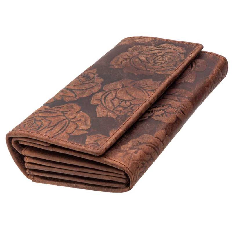 Geldbörse Und Geldbörsen Für Damen Aus Echtem Büffelleder Mit Rfid-Schutz. Kompakt Besonders Vielen Kreditkarten - Dokumentenfächern von MarBelloShop