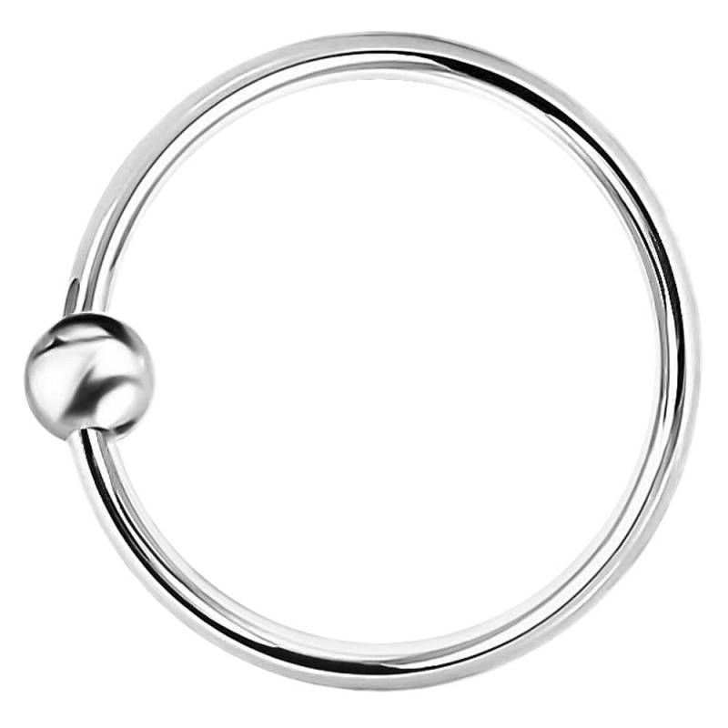 Piercing Ring 925 Sterling Silber Dünne Kugel Ohrpiercing Und Nasenpiercing | Ball Closure 7mm/10mm von MarBelloShop