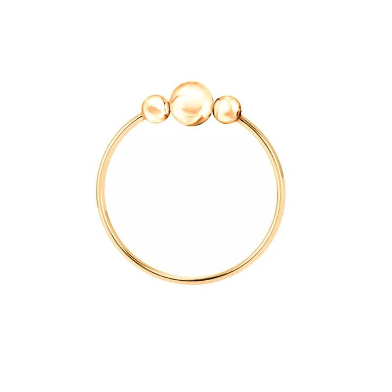 Piercing Ring 925 Sterling Silber Vergoldet Gelbgold Dünn Hoop Ohrpiercing Lippenring Und Nasenpiercing | Ball Closure von MarBelloShop