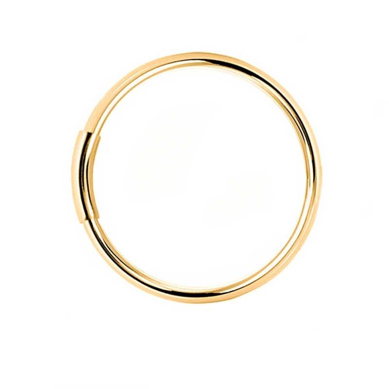 Piercing Ring 925 Sterling Silber Vergoldet Gelbgold Dünn Hoop Ohrpiercing Lippenring Und Nasenpiercing | Tunnel Closure von MarBelloShop