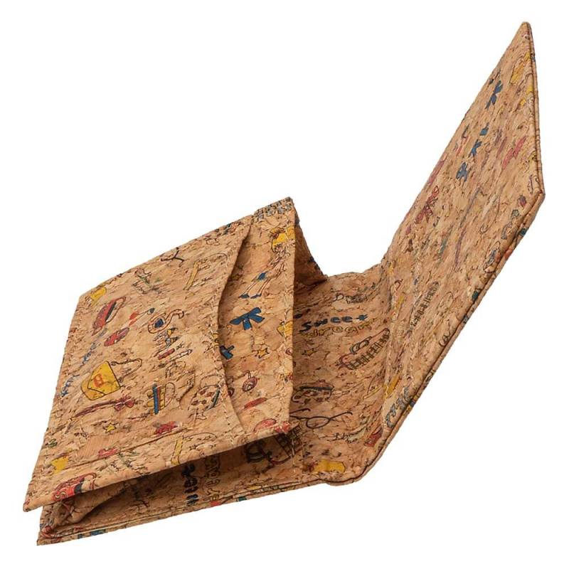 Unisex Vegan Kartenetui Kartenhülle Geldbörse Aus Echtem Kork Für Viele Gestapelte Karten von MarBelloShop