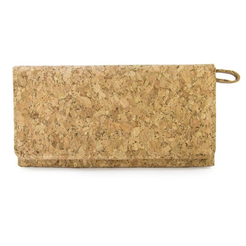 Vegan Geldbeutel Geldbörse Reisebrieftasche Kompakt Brieftasche Aus 100% Kork Mit Magnetknopf Und Handschlaufe von MarBelloShop