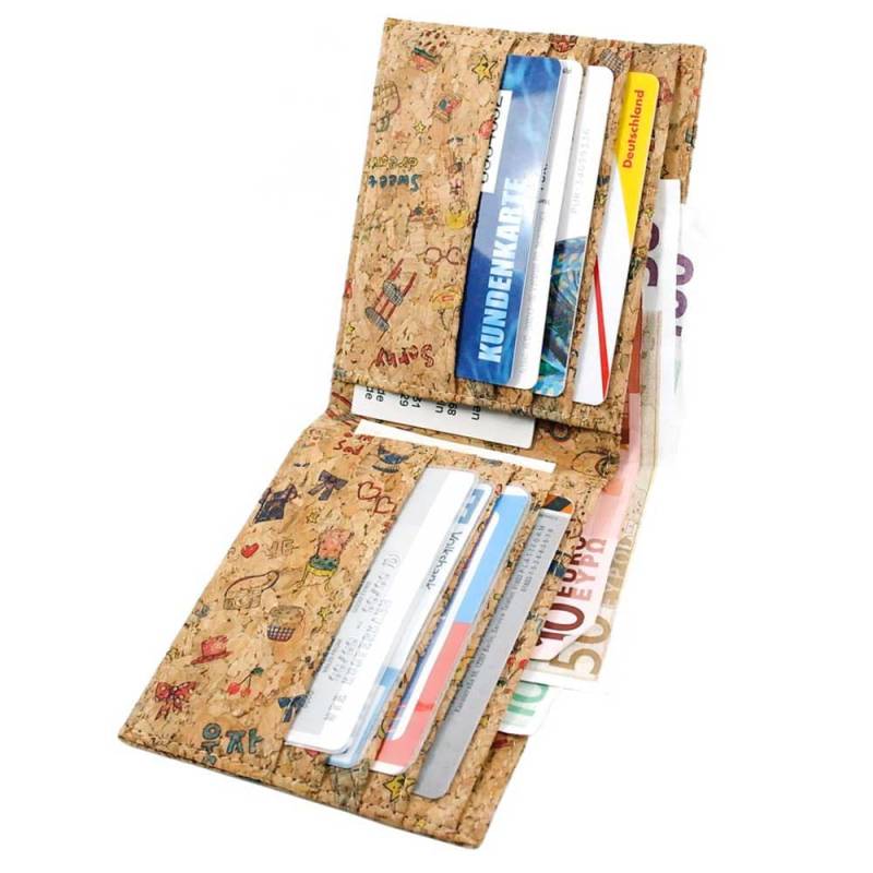 Vegan Kartenetui Kreditkartehalter Geldbörse Für Business Aus Echtem Kork Herren von MarBelloShop