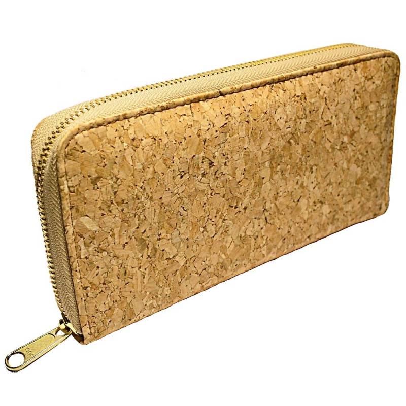 Vegan Zip Geldbeutel, Geldbörse, Reisebrieftasche, Aus 100% Kork Mit Vielen Kreditkartenfächer Für Damen Und Girls von MarBelloShop