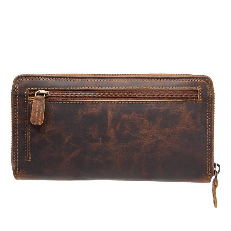 Zip Geldbörse Aus Echtes Leder Kompakt Mit Viele Kreditkartenhalter Geldbeutel Portmonee Reißverschluss Für Damen Und Girls von MarBelloShop