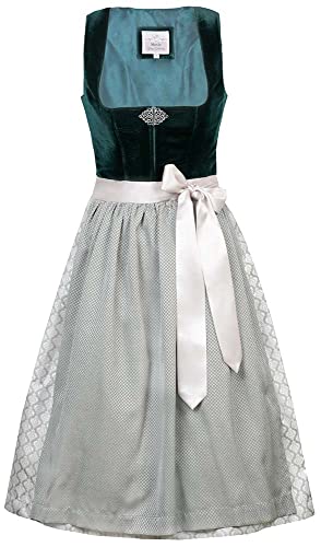 MarJo Glorious Collection Dirndl Chera 65er Länge dunkelgrün | Jacquard schlicht elegant | Samt Midi Gr. 40 MarJo Glorious Collection Dirndl Chera 65er Länge dunkelgrün | Jacquard schlicht elegant | Samt Midi Gr. 40 von MarJo Glorious Collection