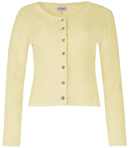 MarJo Trachtenjacke Vilseck | Jacke zum Dirndl für Damen | Strickjacke Trachten Dirndljacke (DE/NL/SE/PL, Alphanumerisch, S, Regular, Regular, zitrone | gelb) von MarJo Graceful