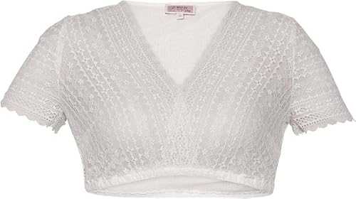 Marjo Dirndlbluse Nanita-Lotta | Spitzendirndlbluse V-Ausschnitt Damen | Spitze Creme Gr 34 Marjo Dirndlbluse Nanita-Lotta | Spitzendirndlbluse V-Ausschnitt Damen | Spitze Creme Gr 34 von MarJo Graceful