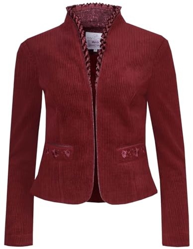 Marjo Trachtenjacke INES | Jacke zum Dirndl für Damen | Trachten Dirndljacke weinrot Gr 40 von MarJo Graceful