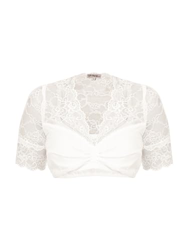 MarJo Damen Dirndlbluse Eiza-FINJA weiß 36 von MarJo