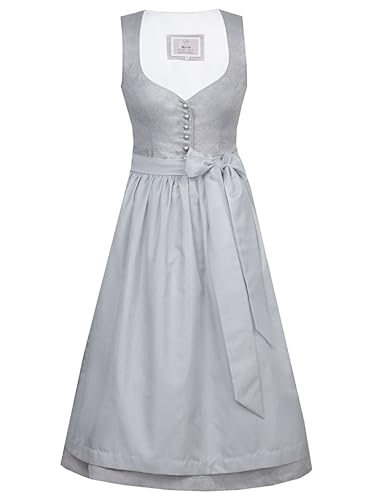 MarJo Damen Midi Dirndl WANDA grau 46 von MarJo