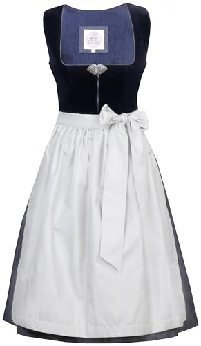 MarJo - Damen Trachten Dirndl, GL-7-Heidi (691465-020057), Größe:38, Farbe:deep Ocean Blue (0848) von MarJo