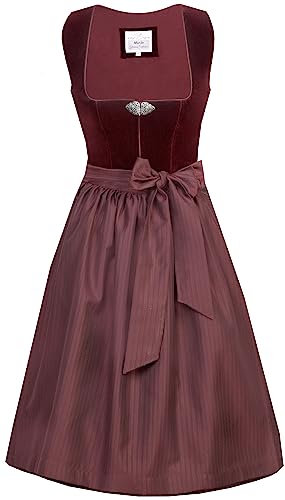 MarJo - Damen Trachten Dirndl, GY-7-Susi (689765-020057), Größe:40, Farbe:Rotwein (0839) von MarJo