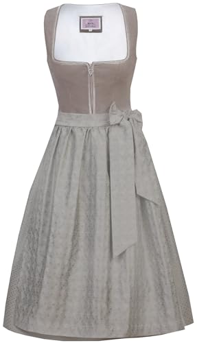 MarJo - Damen Trachten Dirndl (70 cm), GL-8-Marilena (699270-020057), Größe:42, Farbe:Khaki (0163) von MarJo