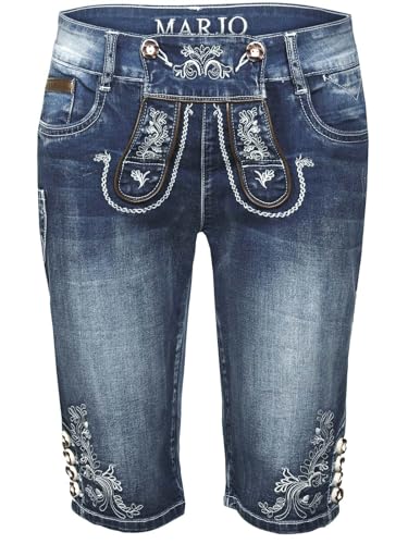 MarJo Damen Trachtenjeans K69-FRANZISKA blau 38 von MarJo