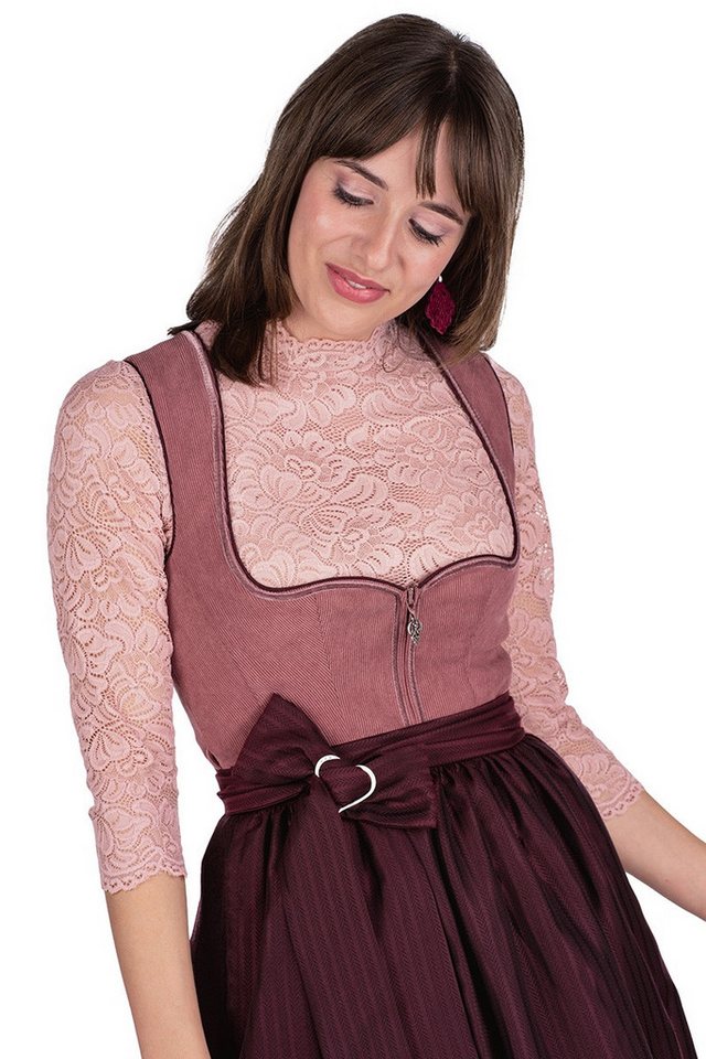 MarJo Dirndl Cord Dirndl 2tlg. - VIOLET - rosenholz/bordeaux von MarJo