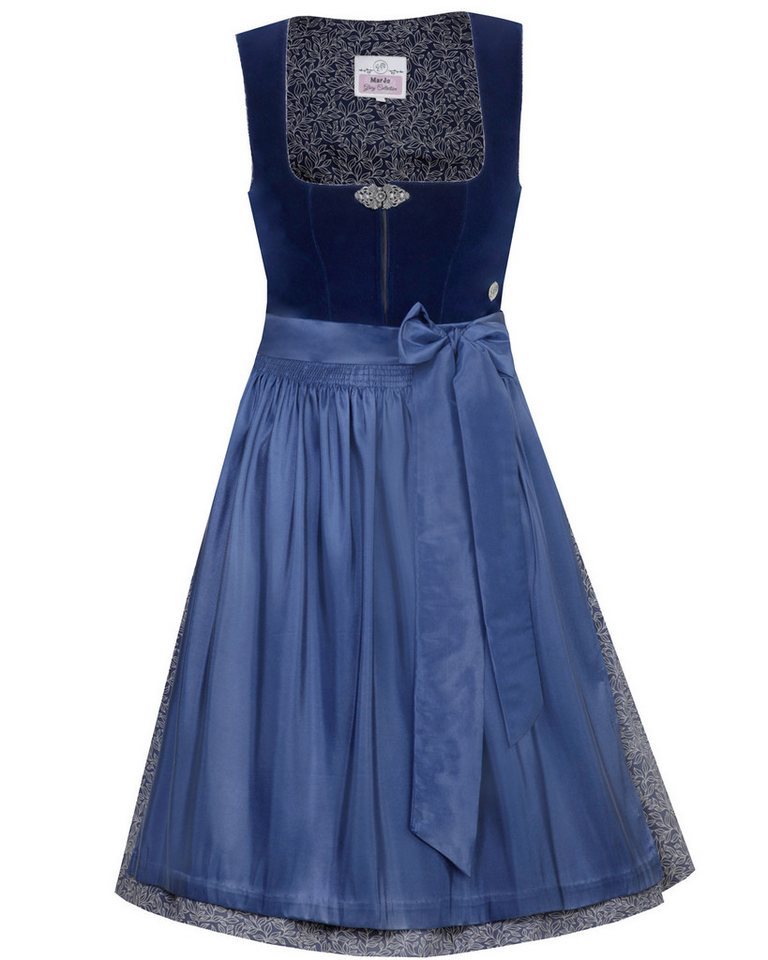 MarJo Dirndl 'Elisabeth' Samt 697758, Azurblau 58cm von MarJo