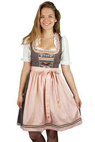 MarJo Dirndl Marilu 55er Länge (48, braun/apricot) von MarJo