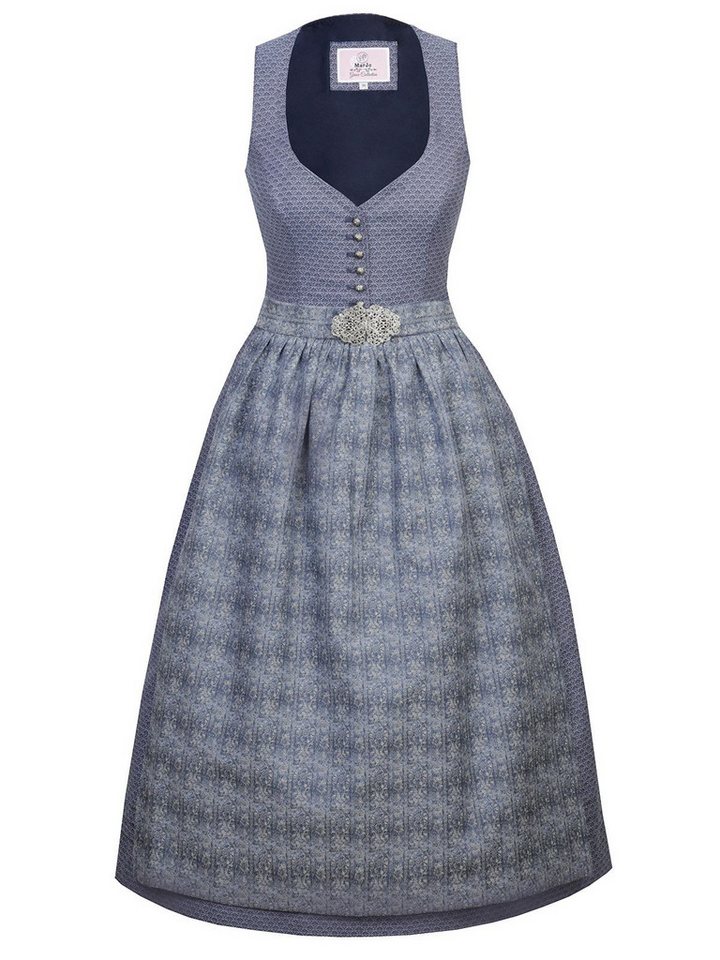 MarJo Dirndl Midi Dirndl 2tlg. 75cm SOPHIE deep ocean blue von MarJo