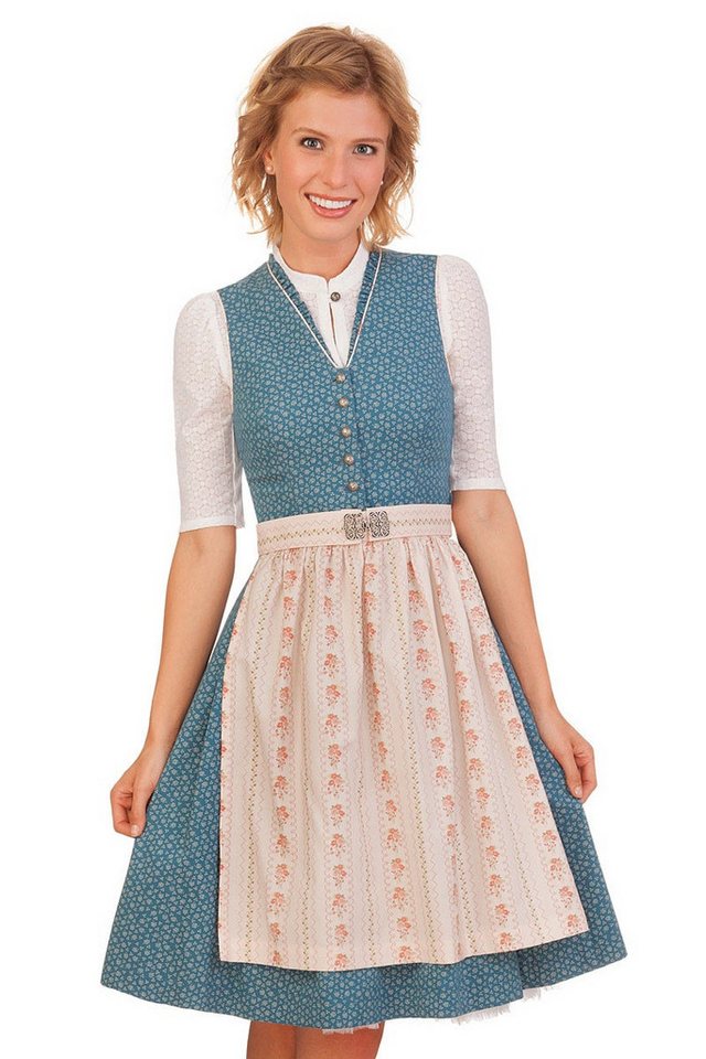 MarJo Dirndl Midi Dirndl 2tlg. - DALENA - blau von MarJo