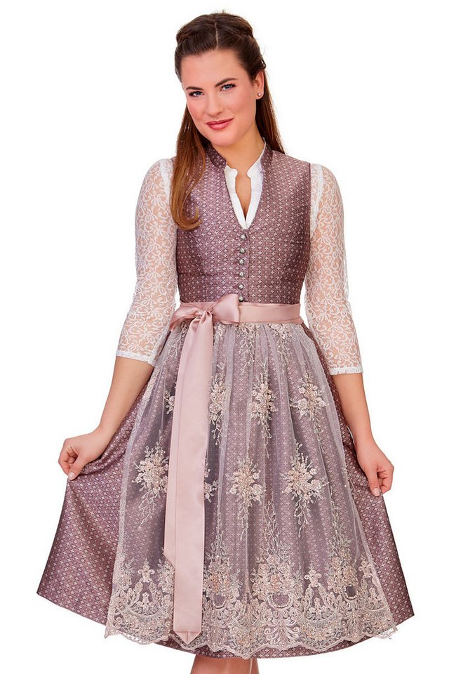 MarJo Dirndl Midi Dirndl 2tlg. - ERLINDA - mauve von MarJo