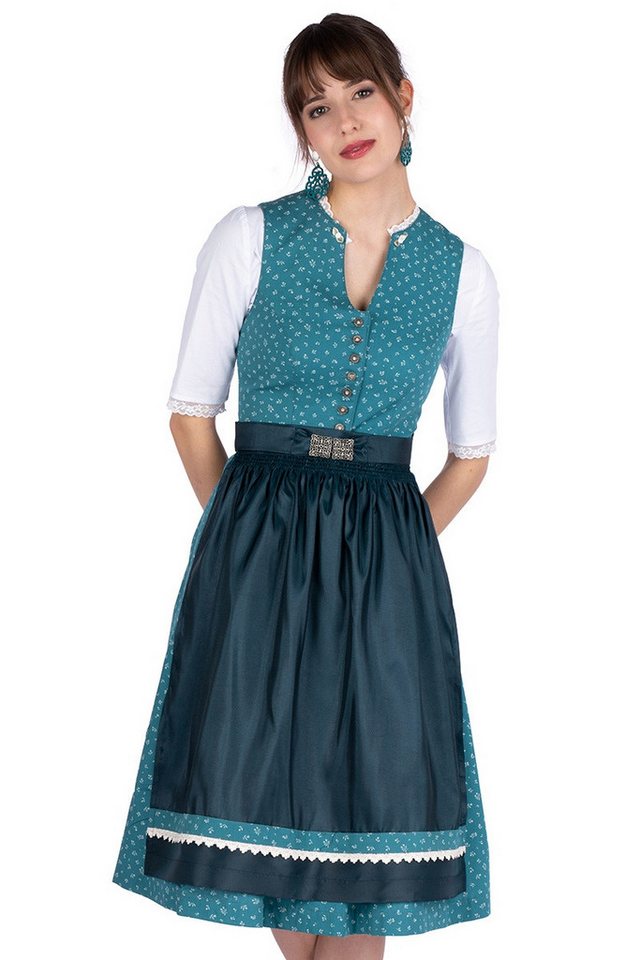 MarJo Dirndl Midi Dirndl 2tlg. - FRANKA - petrol/dark green blue von MarJo