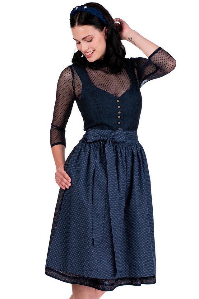 MarJo Dirndl Midi Dirndl 2tlg. - KATHRIN - deep ocean von MarJo