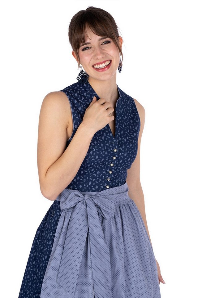 MarJo Dirndl Retro Dirndl 2tlg. - MIRIAM - marine/taubenblau von MarJo