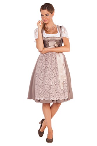 MarJo Dirndl Roberta 65er Länge (34, Braun) von MarJo