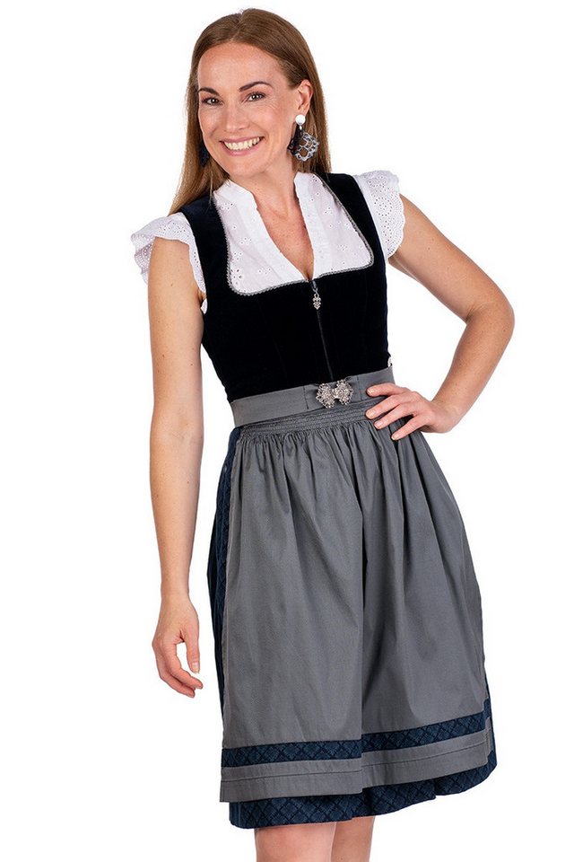 MarJo Dirndl Samt Dirndl 2tlg. - AMORBACH - nachtblau von MarJo