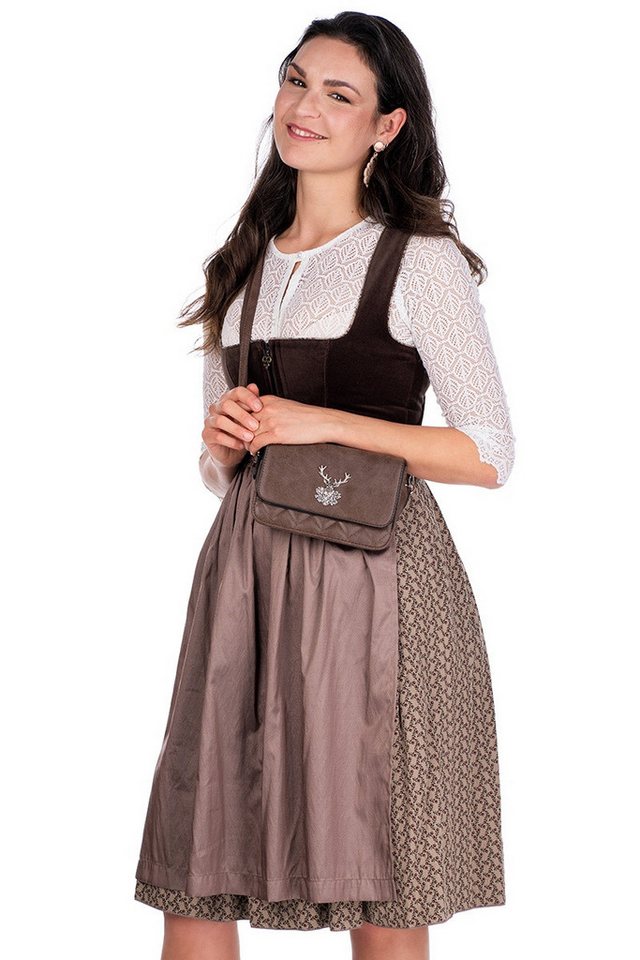 MarJo Dirndl Samt Dirndl 2tlg. - NICOLETTA - braun/beige geblümt/haselnuss MarJo Dirndl Samt Dirndl 2tlg. - NICOLETTA - braun/beige geblümt/haselnuss von MarJo