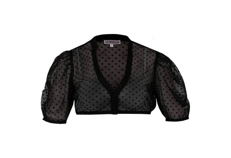 MarJo Dirndlbluse Damen Dirndlbluse 'Zeitlarn' Kurzarm, Schwarz von MarJo