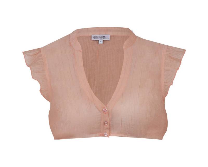 MarJo Dirndlbluse Damen 'Waldbrunn' Flügelarm 307700, Peach von MarJo
