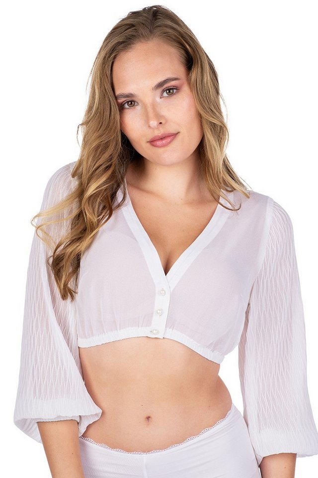 MarJo Dirndlbluse Dirndlbluse - NANDLSTADT - weiß von MarJo